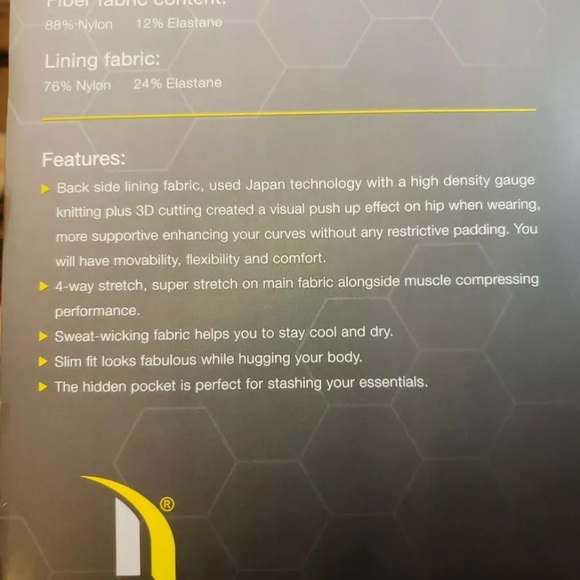 Ladies 3/4 Length Push Up Capri Yoga Leggings - Picture 7 of 8